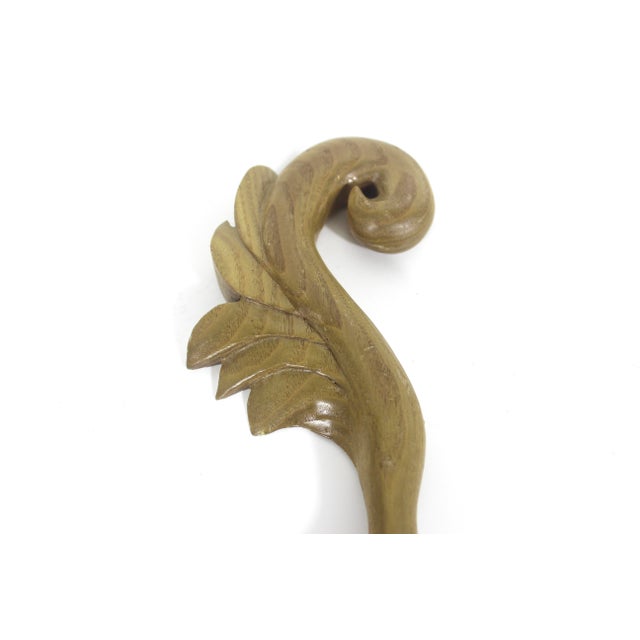 Early 19th Century Hand Carved Wood Spoon Folk Art Treen Welsh Love Spoon For Sale - Image 5 of 8