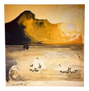 Jan Burssens, Abstract Composition, Mixed Media, Mid-20th Century