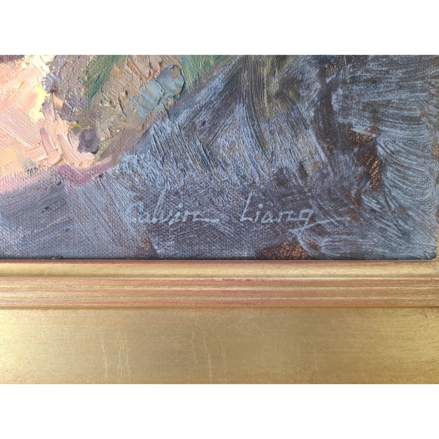 Blue Calvin Liang Original Oil Painting Laguna Beach California Coastal Landscape For Sale - Image 8 of 15