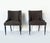 Wood Set of Brown Fabric Armchairs, 1950s For Sale - Image 7 of 14