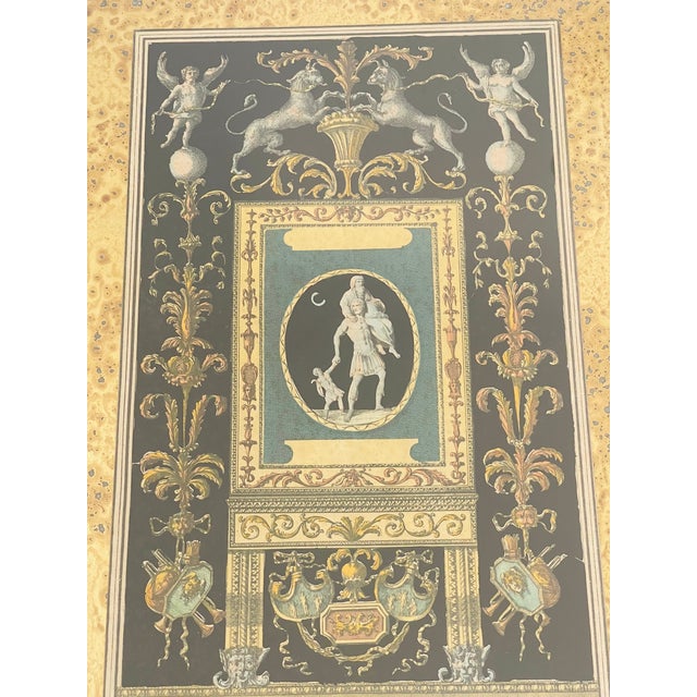 Vintage Eglomise Italian Hallway Mirror For Sale - Image 4 of 4