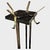 Black Large Art Deco Italian Standing Coat Rack, 1950s For Sale - Image 8 of 15