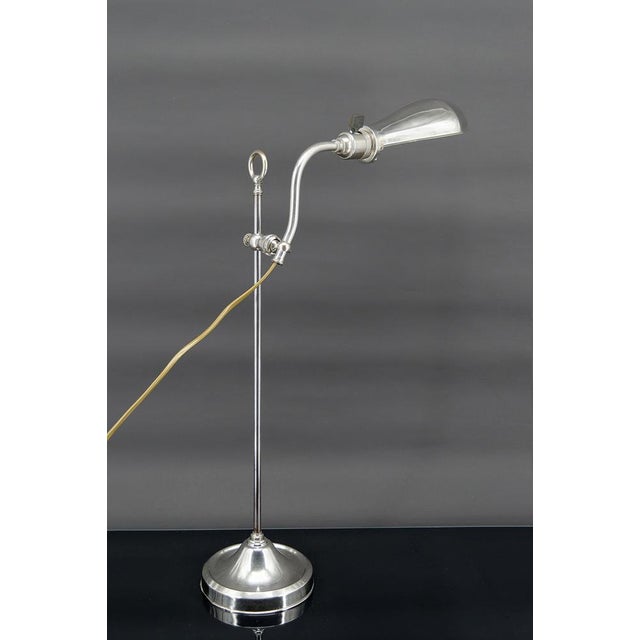 Industrial Workshop Lamp in Aluminum and Nickel, 1890s For Sale - Image 3 of 14
