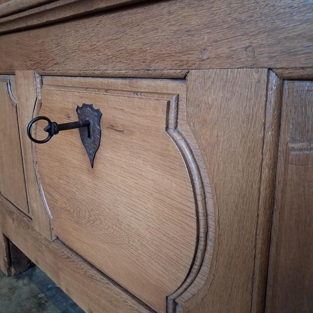 Antique Peasant Trunk in Oak with Iron Fittings, 1800s For Sale - Image 13 of 18