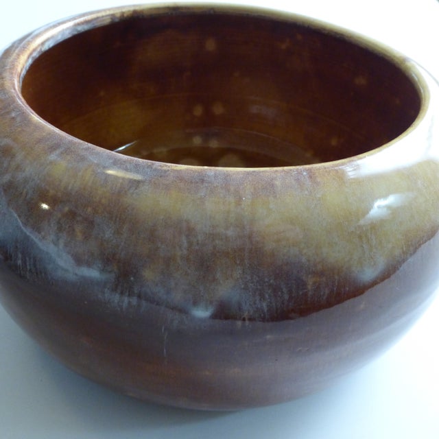 Miali California Ceramic Drip Glaze Pottery Planter Chairish