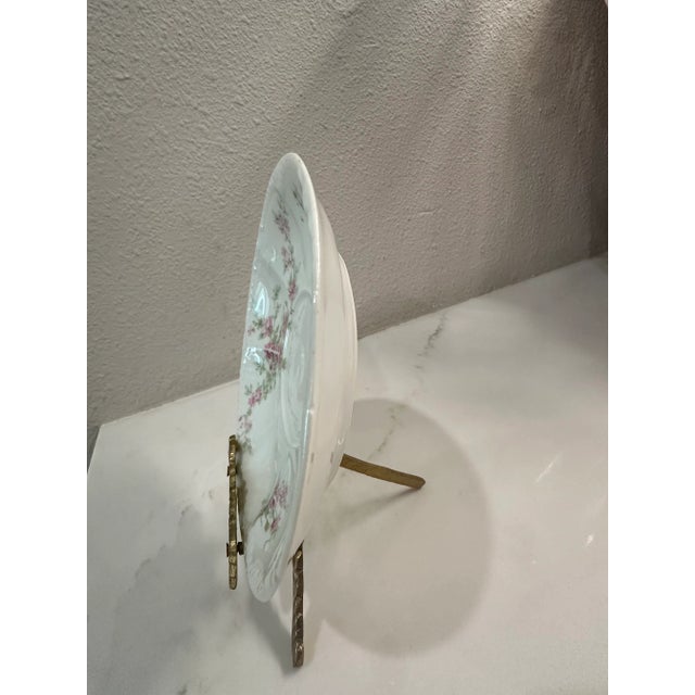 French Country Antique Early 1900s Haviland Limoges Floral Saucers - Set of 4 For Sale - Image 3 of 6