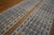1900s White Blue Diamond Antique Agra Cotton Pair Rug 3'0" X 25'5" Hand Knotted Cotton Carpet For Sale - Image 4 of 7