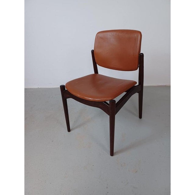 Rosewood Dining Chairs by Erik Buck, Customizable Reupholstery, 1960s, Set of 4 For Sale - Image 4 of 12