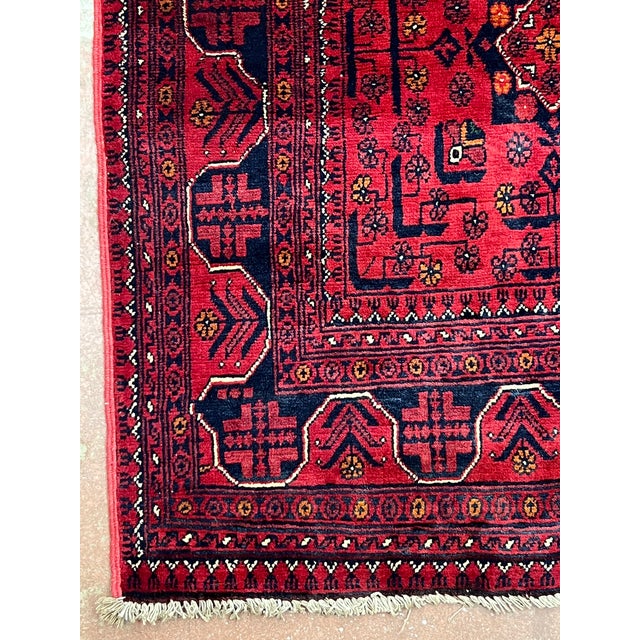 Vintage Afghan Turkmen Wool Runner 2’9” X 19’2” For Sale In Washington DC - Image 6 of 6