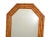 Octagonal Bamboo Wall Mirror Wood Backing Mid-Century Modern 50s For Sale - Image 9 of 13