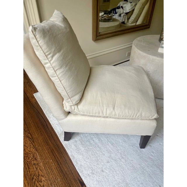 2020s Lee Industries Slipper Chairs- Pair For Sale - Image 5 of 9