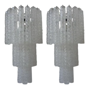 Toni Zuccheri for Venini Murano Glass Sconces-A Pair