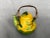 Decorative Ceramic Melon Fruit Teapot With Bamboo Handle For Sale - Image 12 of 13