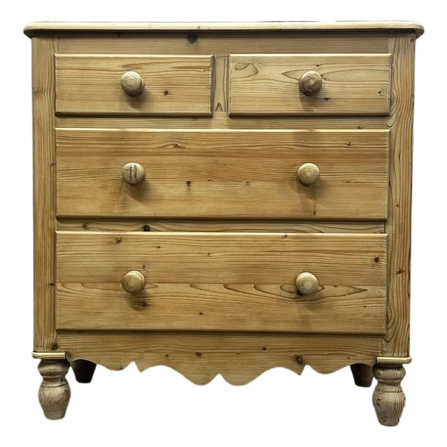 Vintage French Pine Chest of Drawers, 1980s For Sale