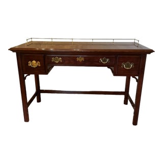 Vintage Pennsylvania Classics Chippendale Style Mahogany Writing Desk For Sale