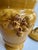 1980s Arte Italica "Sole Mustard" Ceramic 13" Tall Yellow Jar With Lid Grapes Leaves Design Made in Italy For Sale - Image 18 of 18