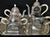 1950s 1950s Ocean Liner Silver Plated Pewter Tea Service Maritime Tea Set Cosulich Line Cosi Tabellini Italy - Set of 5 For Sale - Image 5 of 11