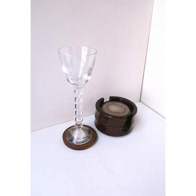 Wood Agate Coasters Brazilian For Sale - Image 7 of 10