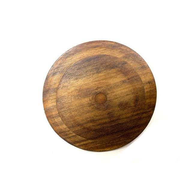 Set of 2, 1960s Hand Crafted Mixed Wood Apple and Pear Lidded Jars For Sale - Image 9 of 12