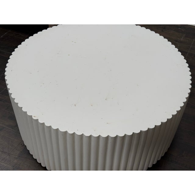 Williams Sonoma Tropea Fluted Round Coffee Table For Sale In San Francisco - Image 6 of 12