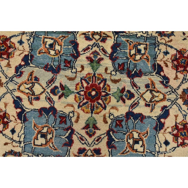 Red Kashan Rug 9’11” X 13′ Red Wool Vintage Traditional Hand-Knotted Carpet For Sale - Image 8 of 15