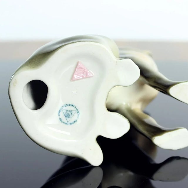 Porcelain German Shepard from Royal Dux, Czechoslovakia, 1960s For Sale - Image 6 of 12