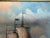 Impressionist Vintage Oil Painting Naval Battle Ships Seascape Maritime Art Framed Framed For Sale - Image 3 of 9