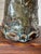 Vintage Large Handcrafted Brutalist Ceramic Vase in Olive Green & Brown For Sale - Image 14 of 18