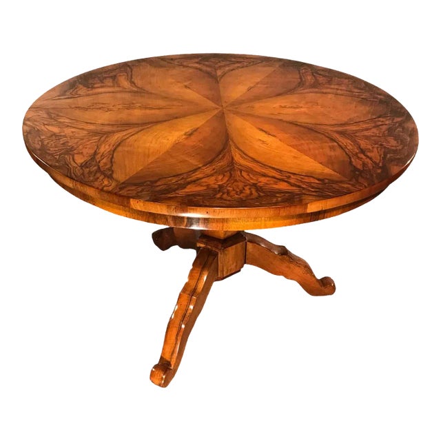Biedermeier Walnut Table, Germany 1820 For Sale