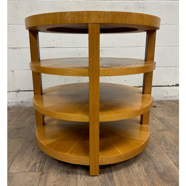Donald Deskey Art Deco Art Moderne Donald Deskey Style Tiered Side Corner Occasional Table For Sale - Image 4 of 12