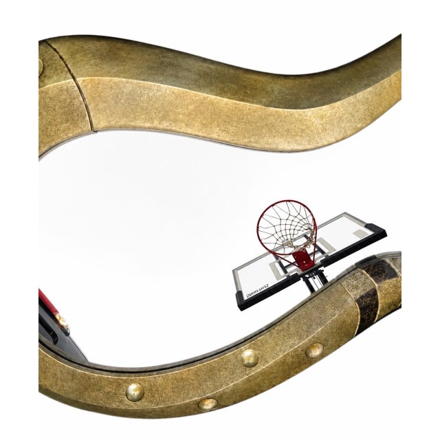 Vintage Post-Modern Memphis Style Monumental Wall Mirror Sculptural Asymmetrical For Sale - Image 15 of 18