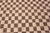 Moroccan Nazmiyal Collection Modern Moroccan Inspired Brown Cream Checkerboard Design Area Rug For Sale - Image 3 of 7