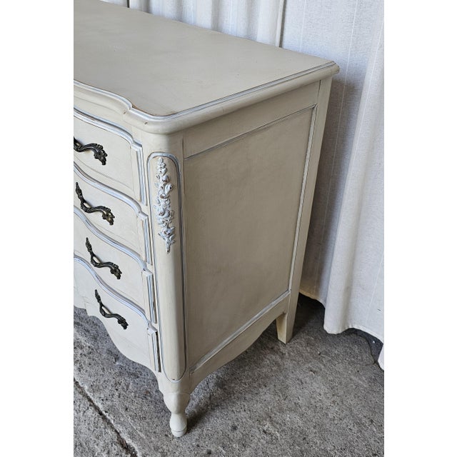Wood Vintage Small Chest of Drawers, Circa 1950s, Mahogany Tanglewood Chest For Sale - Image 7 of 14