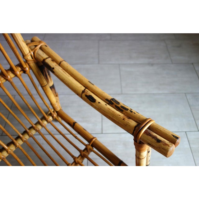 Dal Vera Bamboo and Rattan Armchairs, Italy, 1970, Set of 2 For Sale - Image 13 of 15