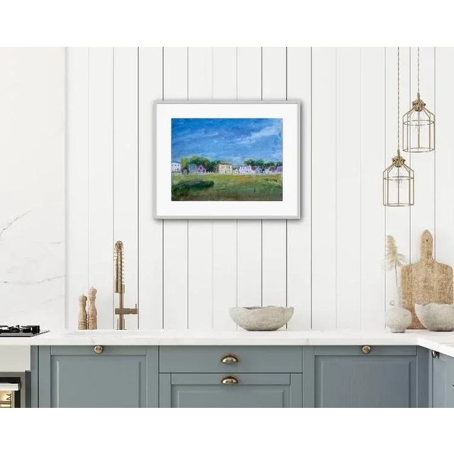 2020s Mendocino Village (Original Impressionist Oil Painting) For Sale - Image 5 of 6