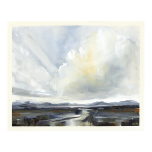 Landscape Study 259 - Atmospheric Skyscape Acrylic Original Artwork by Jodi Miller
