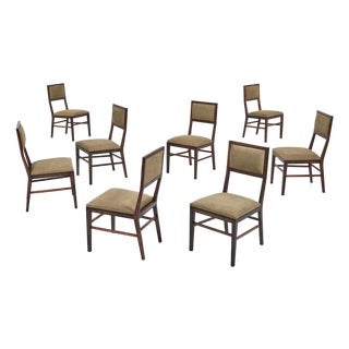 1960s Brazilian Vintage Branco + Preto, Dining Chairs (8) For Sale