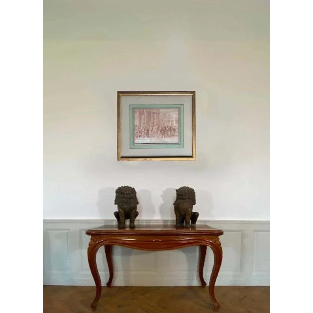 Charles Nicolas Cochin, Lycurgus Wounded in a Sedition, Engraving, 1700s For Sale - Image 11 of 12