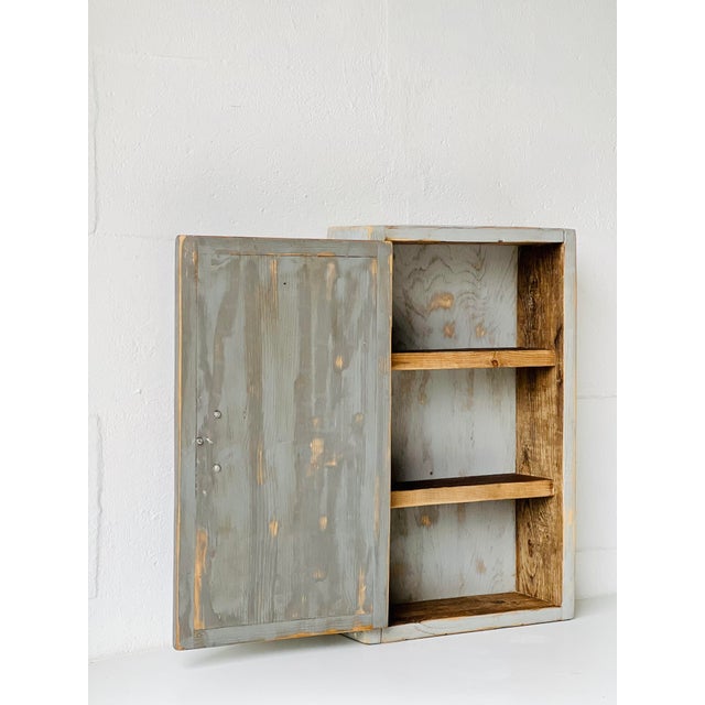 Wood Vintage Industrial Wall Unit For Sale - Image 7 of 17