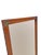 Vintage Henredon Style Campaign Wall Mirror With Brass Accents on Wood. Not signed Very desirable campaign detail accents.