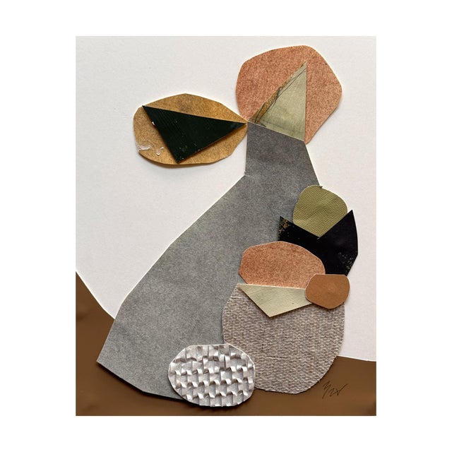 "Vessel 9" Original Mixed-Media Framed Collage on Paper by Zac Woodiel For Sale - Image 4 of 11