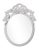 Contemporary Fleur Home Garden District Thalia Oval Mirror in Graytint, 28x39 For Sale - Image 3 of 3