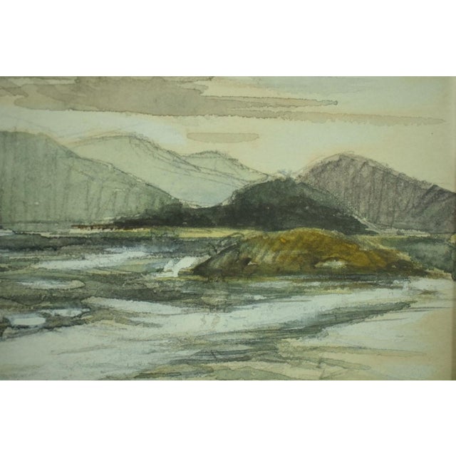Mid 20th Century Scottish Watercolour on Way to Oban For Sale - Image 4 of 6