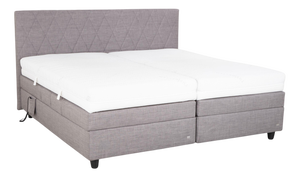 Ruf Box Spring Bed in Grey Fabric