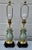 Chinese Vintage Celadon Porcelain Table Lamps Pair Mid Century Chinese Vase Style For Sale - Image 3 of 16