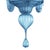 Venetian Blue Satin Murano Glass Chandelier by Simoeng For Sale - Image 6 of 8