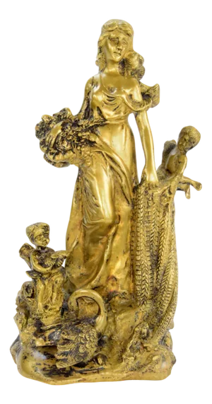Louis Vidal, Statue of the Goddess Abundantia, 1800s, Bronze