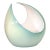 Rare 1950s Torino, Italy Green Ottavio Galante (1894-1974) Ceramic Vase For Sale