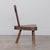 1950s French Brutalist Carved Wood Tripod Chair For Sale In Los Angeles - Image 6 of 11