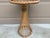 Mid-Century Palm Beach Bamboo & Woven Rattan Drinks Table With Carrying Handle For Sale - Image 9 of 12